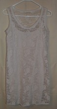 Women's DAISY FUENTES Off White Lace  Dress Size M
