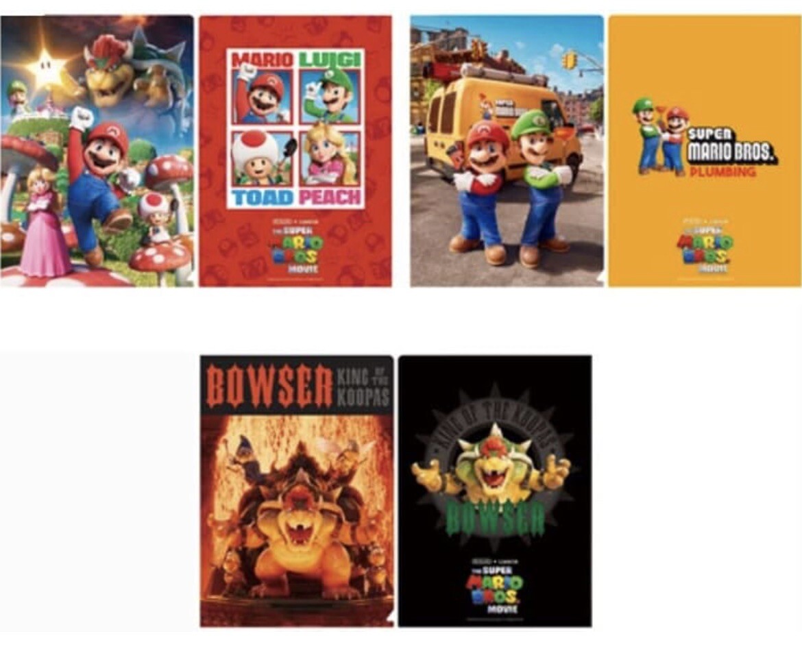 Super Mario Bros. File folders/3pieces/Double-sided/A4 size