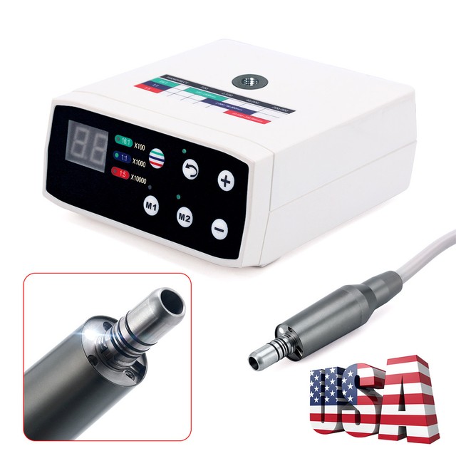 2x NSK Style Dental Brushless Electric Micro Motor Internal Spray LED