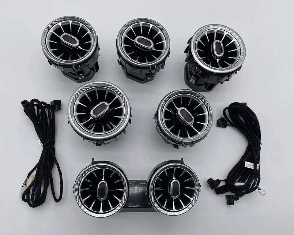 Luz ambiental LED delantera trasera para Mercedes Benz X253 W205 C 7 piezas Foto 3 de 4