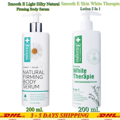 Smooth E Light Silky Natural Firming Body Serum & Skin White Lotion 5 in 1