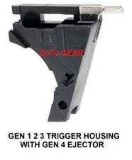 For Glock 17 19 26 34 Gen 3 Trigger Housing with Gen 4  - 9mm Stainless Ejector 