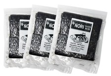 3 Pack X 100 Half Cut Sheet Yaki Sushi Nori R...