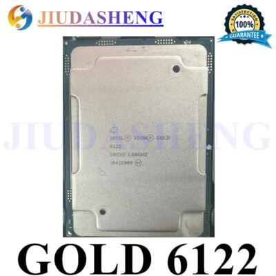 Intel Xeon Gold 6122 SRCKF 20cores 40threads 1.8GHz 120W LGA3647 CPU processor