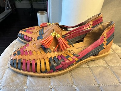 indios impucalza mukticolor womens sandals size 23 Braided Ethnic Size 6