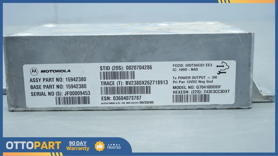 Módulo de control de comunicación Saturn Sky-Pontiac Solstice Onstar 2006-2010 OEM Foto 3 de 4