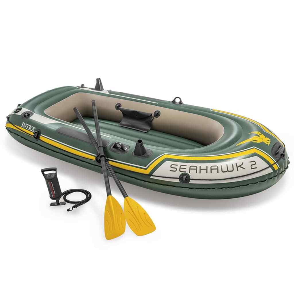 Intex Inflatable Boat Canoe with Oars and Pump Dinghy Seahawk 2 Set 68347NP INTE