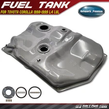 New 13.2 Gallons Fuel Tank for Toyota Corolla 1998-1999 L4 1.8L Galvanized Steel