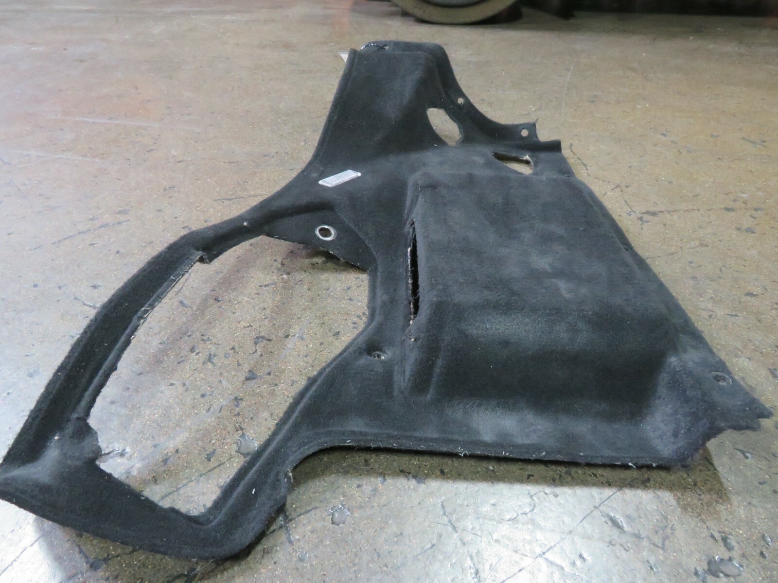 Ferrari F430, Front Trunk Carpet, LH Wall Panel w/ CD Option, Used, P/N 68511400