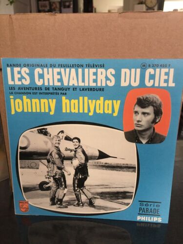 johnny hallyday empty playback pouch no disc SP les chevalier du - Picture 1 of 1