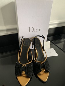 dior gold sandals