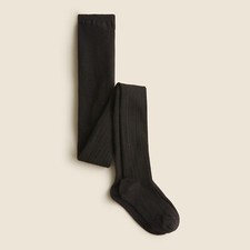 Crewcuts Ribbed Tights Girls S Black Warm Fall Winter Layering Stretchy NWOT
