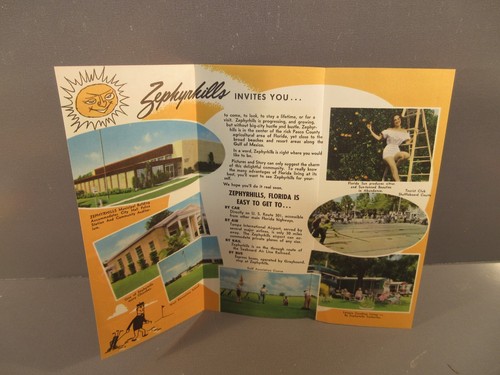 Vintage Zephyrhills Florida Chamber of Commerce Brochure - Picture 2 of 2