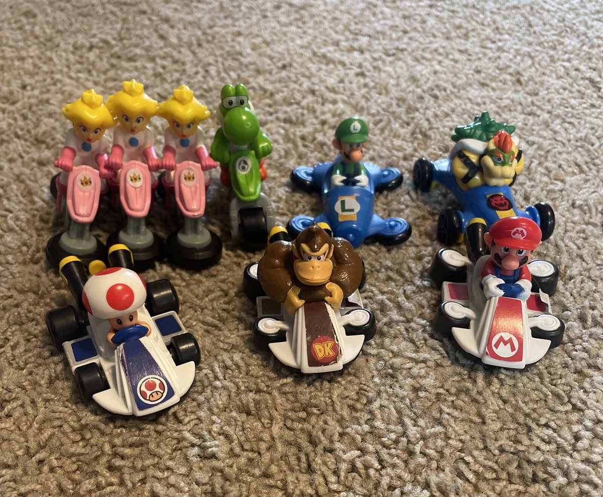 Nintendo Super Mario Kart 2014 McDonald's Happy Meal Toys Lot Of 9