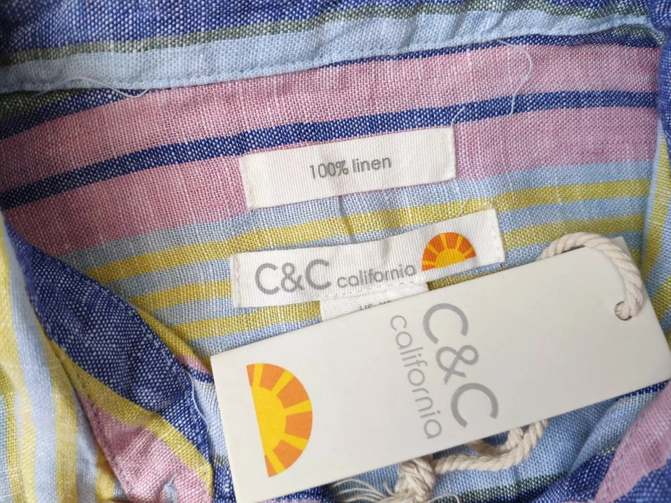 C & C California shirt short sleeve oversized 100% Linen - Image 3 of 4
