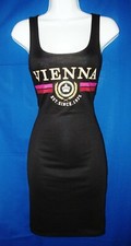 DIVIDED By H&M WOMEN'S VIENNA LOGO MINI TANK DRESS SIZE STRETCHY 9/10 NWT
