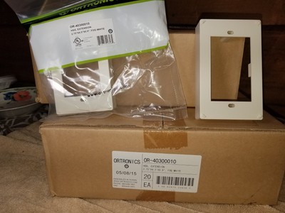 OR-40300010 ORTRONICS  HSG Extension Fog White 2.75''x4.5''x0.9'' NEW , 27 total .