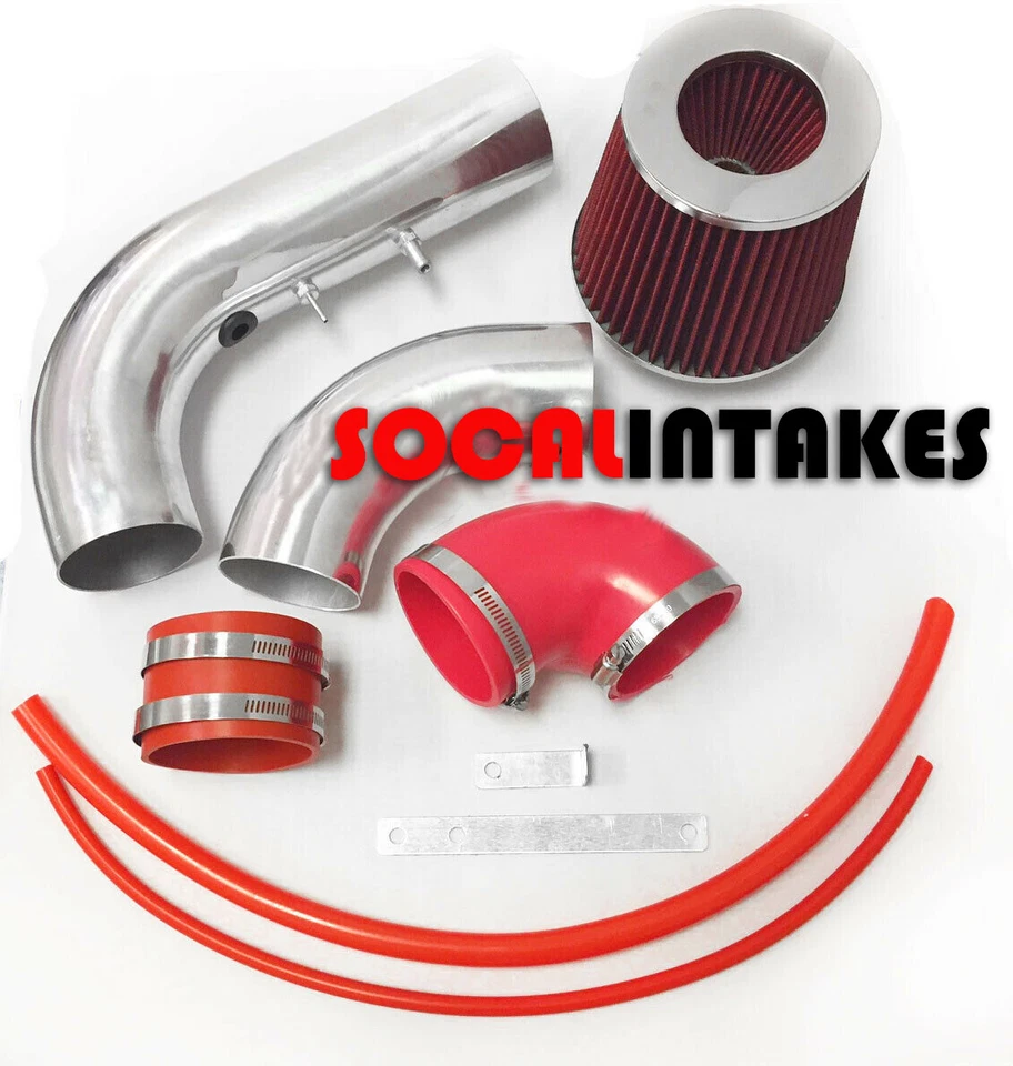 Red Air Intake Kit & Filter For 2002-2005 Pontiac Sunfire 2.2L L4 - Image 3 of 3