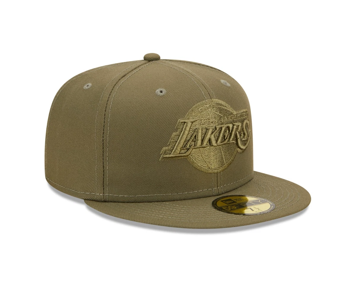 Los Angeles Lakers Fitted New Era 59Fifty Black 17X Champions Green Paisley  UV Cap Hat