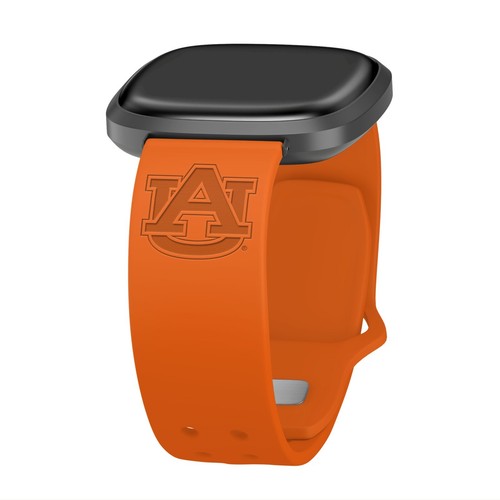 Correa de reloj de silicona grabada Auburn Tigers para FitBit Versa y Sense - Imagen 2 de 19