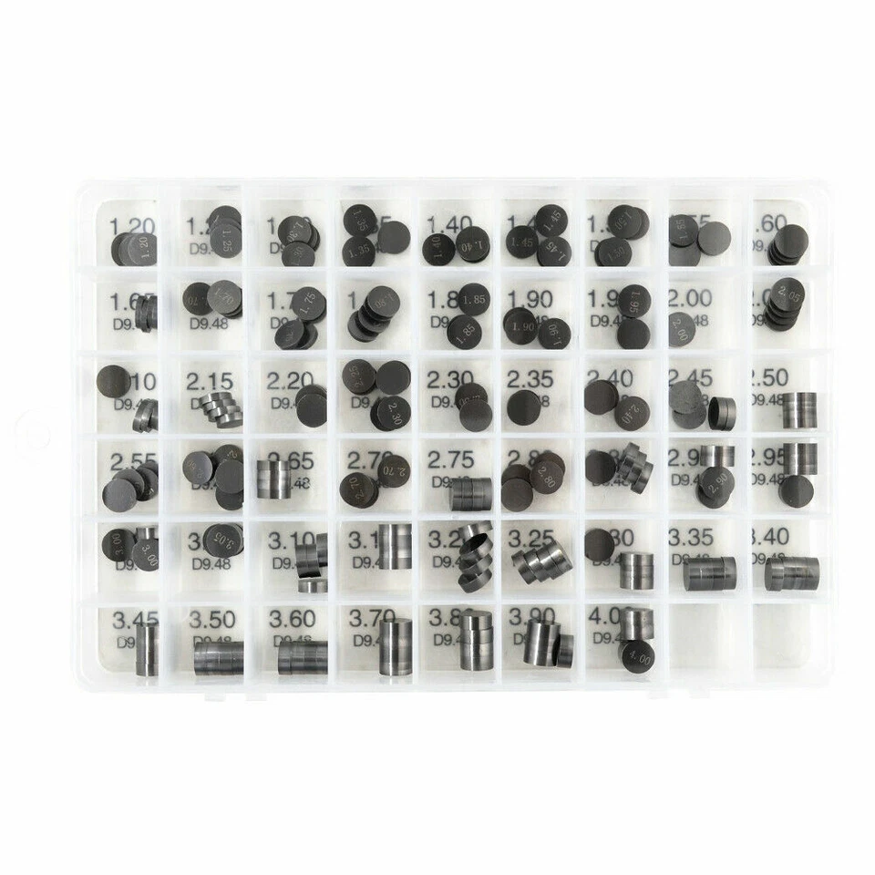 Cuña de válvula de 9,48 mm 208 piezas 1,2 ~ 4,0 mm para Kawasaki Ninja ZX-11 90-01 VN800B 96-06 Foto 3 de 3