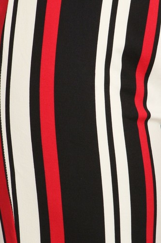 MOA Collection Multi-colored Stripe Soft Jogger Dressy Full Length Pants Plus - Picture 9 of 9