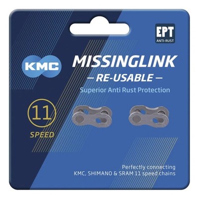 KMC Kettenverschlussglied MissingLink EPT 11-fach 5,65 mm silber  1/2'' x 11/128''