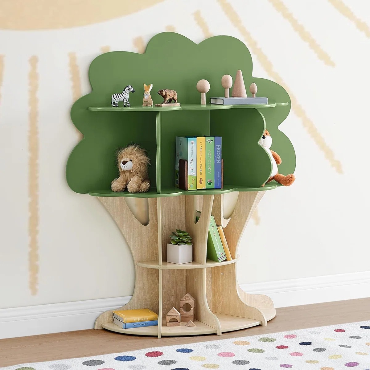 Delta Children Tree Shaped Nursery Kids Bookcase Brand New i