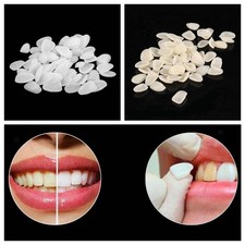 On False Teeth Upper + Lower Dental Veneers Dentures Tooth Cover modelling Set