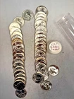1963P WASHINGTON QUARTER 90% SILVER CH. BU BRILL UNC 40 COIN ROLL TYPE B REVERSE