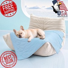 Luciphia Cooling Dog Blanket Light Blue 29x40 inches