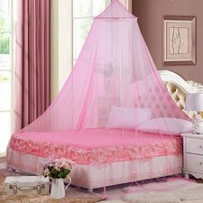 Eimilaly Bed Canopy Mosquito Net, Medium (Pack of 1), No Opening Pink