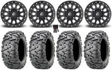 Fuel Vector Beadlock 15" Wheels Bk 30" BigHorn 2.0 Tires Polaris Sportsman /