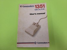 Vintage 1986 Commodore 1351 Mouse user's manual computer publication