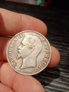 Monnaie 5 Francs argent Napoléon III 1856 A