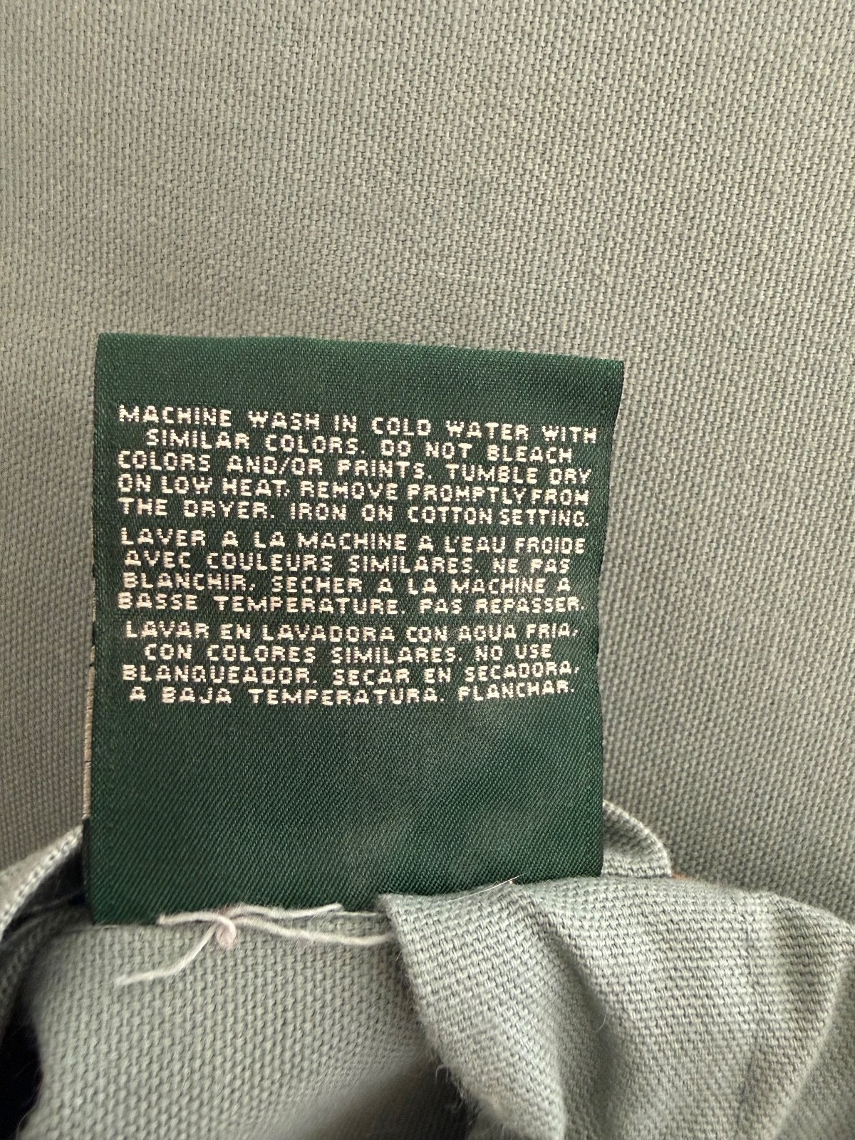 Ralph Lauren Hawk Springs Turquoise pillow sham with buttons thumbnail 3