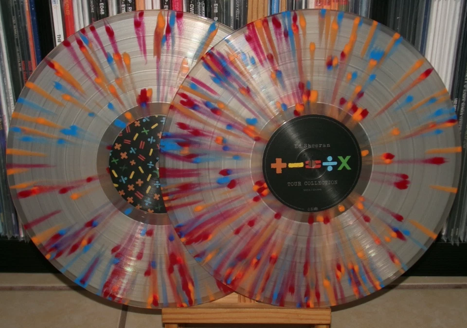 ED SHEERAN TOUR COLLECTION # 1688 MULTI SPALATTER COLORS LP BAD HABITS SHIVERS - Image 2 of 4