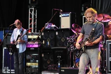 Bassist Phil Lesh Guitarist Bob Weir of The Dead perform Shoreline- Old Photo