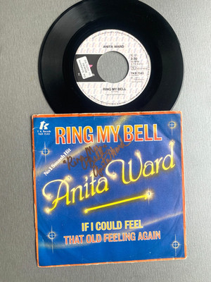 ANITA WARD ''Ring My Bell'' Original signed  Single 7''-Cover Vinyl  Autogramm