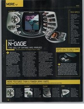 Nokia N-Gage Vintage Magazine Ad Print 2003-2004 Gaming Mobile Phone