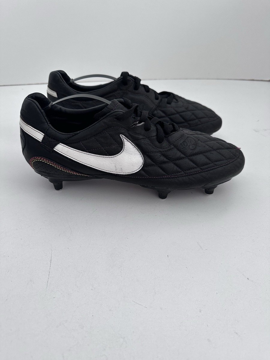 Nike Tiempo Legend Ronaldinho R10 Leather Black Football Soccer