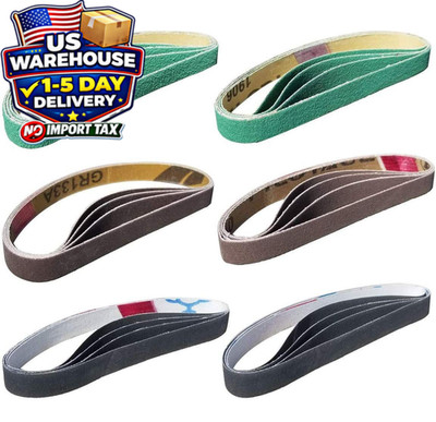 24 Pcs 1/2'' x 12'' Replacement Belt Kit for Work Sharp Original Knife & Green 