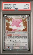 2005 Pokémon Blissey EX Holo Unseen Forces #101 PSA 8 Vintage Clean Regrade 