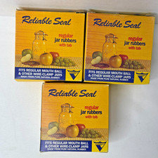 Vintage Viceroy Jar Rubber Seals Regular Mouth Mason Canning Lot 3 Boxes