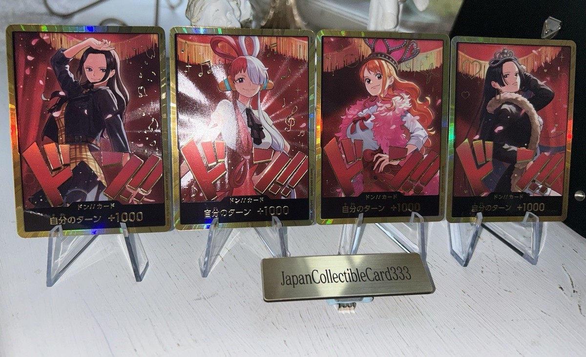 Heroines Edition Gold Don Card Complete set of 4 types One Piece
