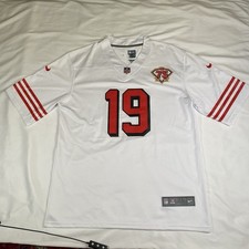 San Francisco 49ers #19 Deebo Samuel  Stitched Jersey White XL 75th AS IS READ