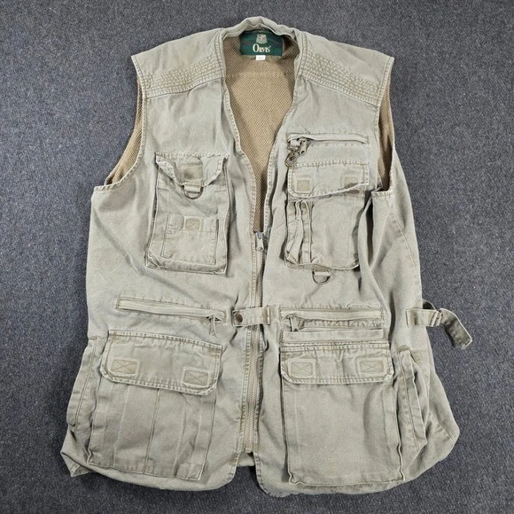 VTG ORVIS Khaki Utility Fishing Vest Mens Large Multiple Pockets Photography
Opens in a new window o