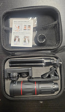 28X Cell Phone Camera Wide Angle Telescope Zoom Macro Fish Eye Lens Clip Tripod