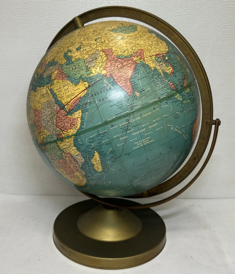 A 1980s Cram's Imperial globe still showing the USSR — a snapshot of Cold War-era geopolitics frozen in cartographic amber, perfect for history lovers.