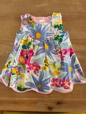 Vintage Ruth Of Carolina Sleeveless Floral 100 Cotton Dress Girls 24M